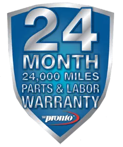 We offer a 24 month/24,000 mile parts & labor warranty